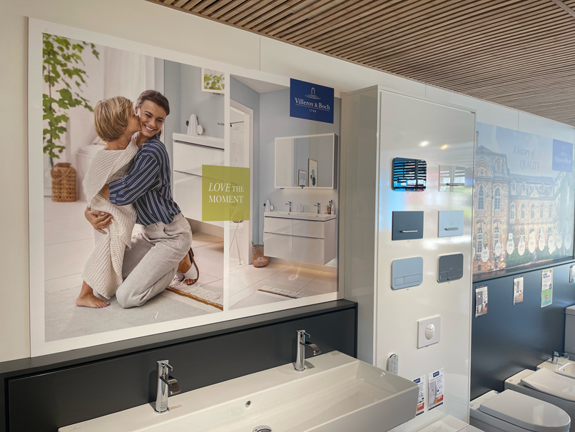 5mm Foam board Wall Graphic Print For Bathroom Retail Store Argent Australia