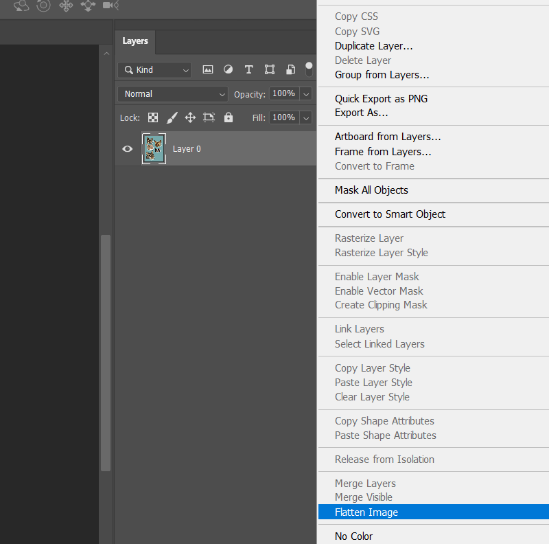 How To Flatten A File for Print In Photoshop