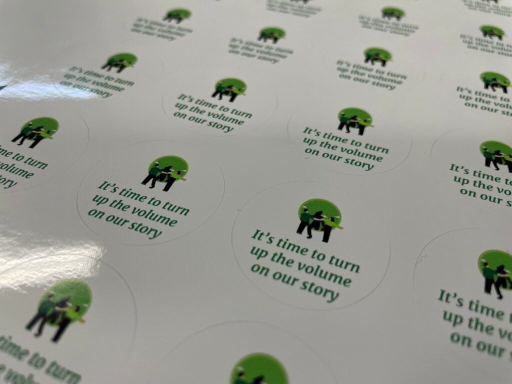Vinyl Gloss Printed Round Stickers Kiss Cut