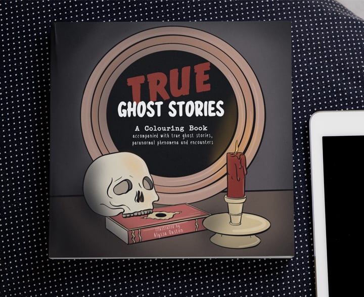 Albi Arts True Ghost Stories Colouring In Book A5 Saddle Stitched Book