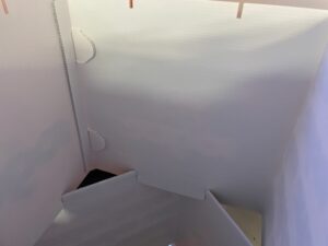 Corflute Stack Cubes Detail Of Cut Score And Fold