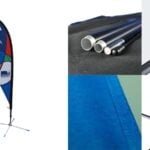 Tear Drop Banners Framework Feet Fibreglass