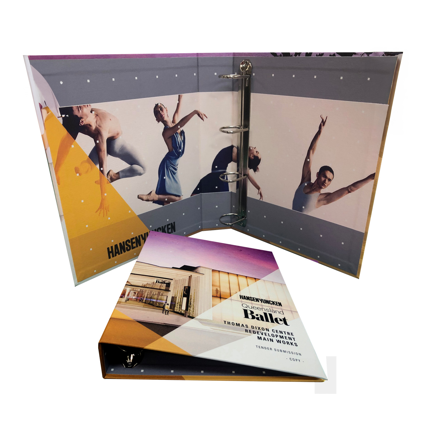 Full Colour Custom Design Celloglazed Print Wrapped To Board A4 Binder Printed By Rogue Print And Mail