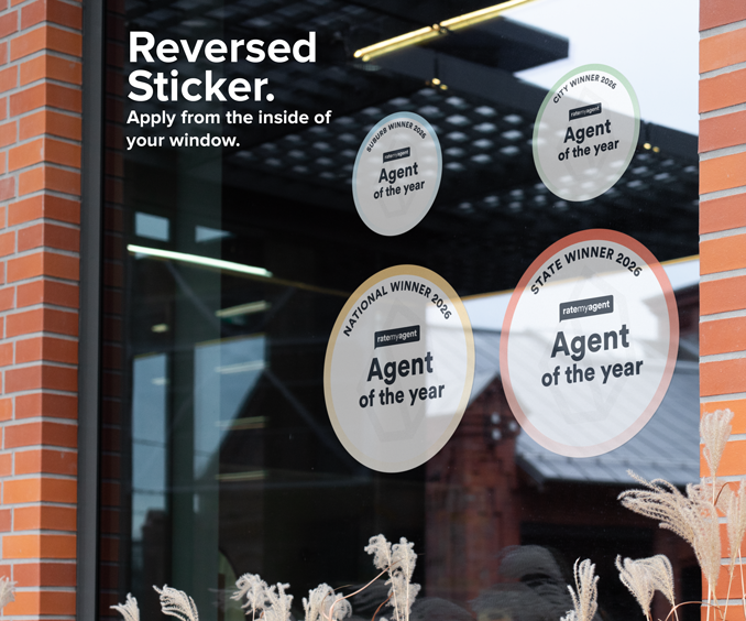Ratemyagent2026reversed Sticker