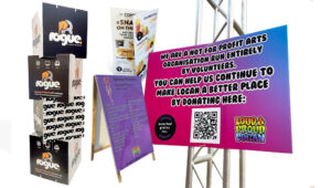 Full Colour Custom Cut Corflute Signs Bollards Banners Cubes Printed By Rogue Print And Mail