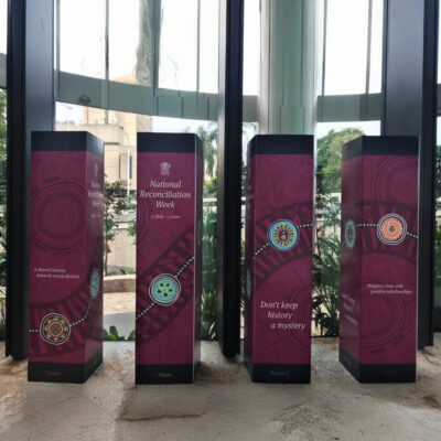 National Reconcilation Week Custom Printed Bollard By Rogue Print And Mail