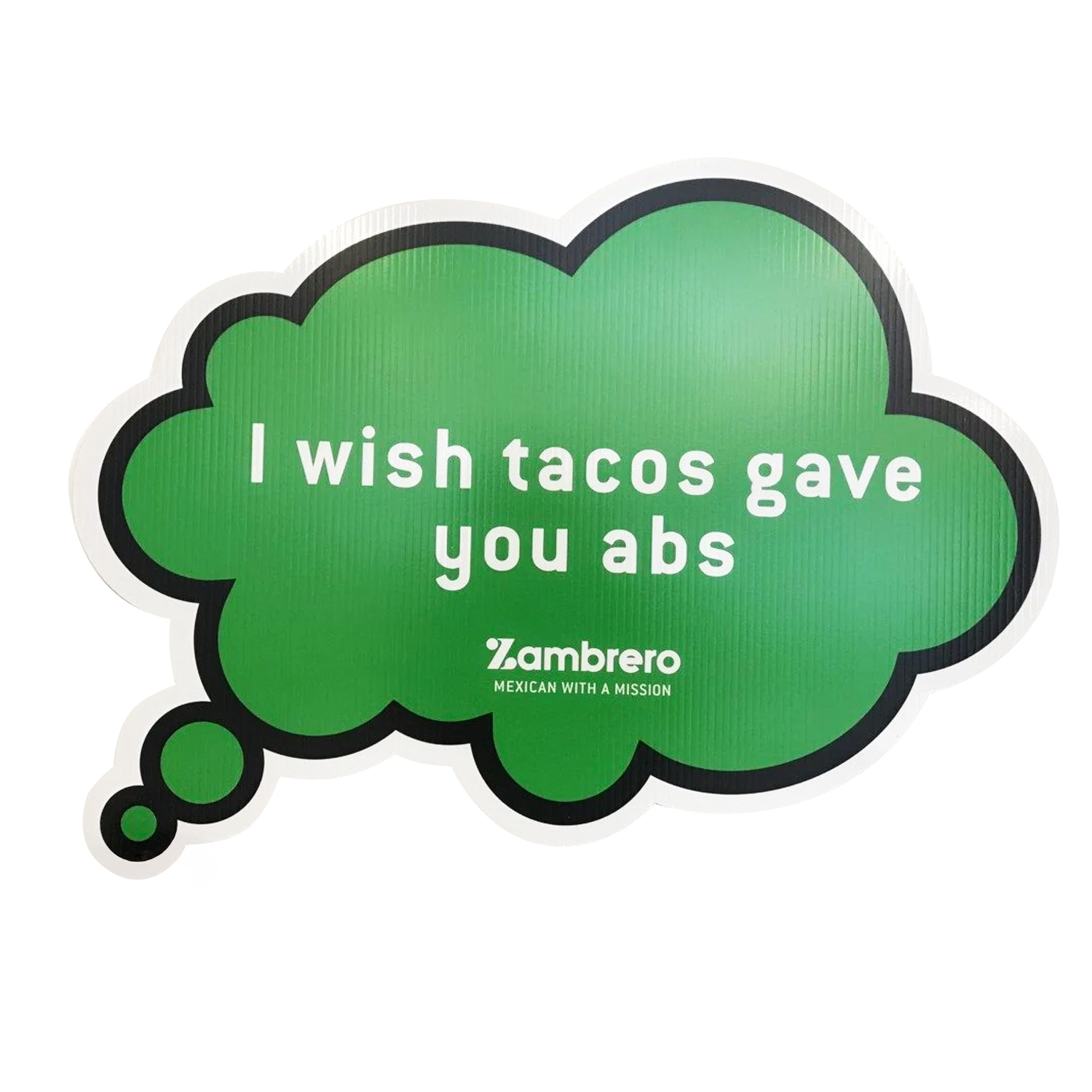 Zambrero Full Colour Custom Cut Corflute Printed By Rogue Print And Mail