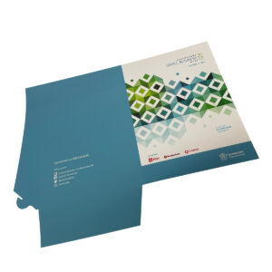 A4 Presentation Folder Flat 5mmgusset 1 Business Card Holder Slot Matt Cello