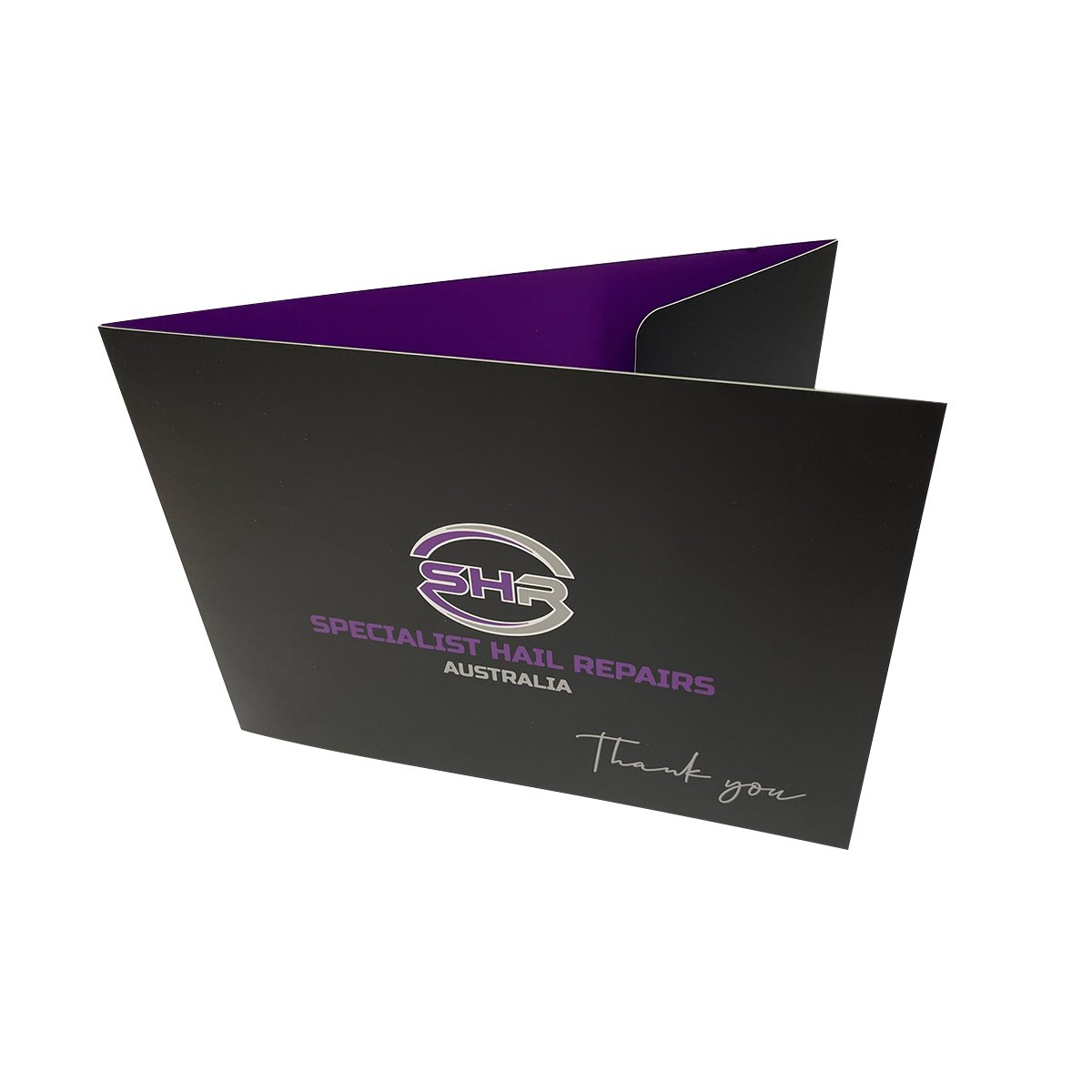 A5 Landscape Presentation Folder Cmyk 2 Sides Mattt Cello