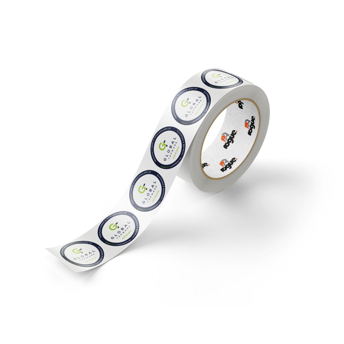 Global Tapware Circle Stickers On Roll Bopp Rogue Print