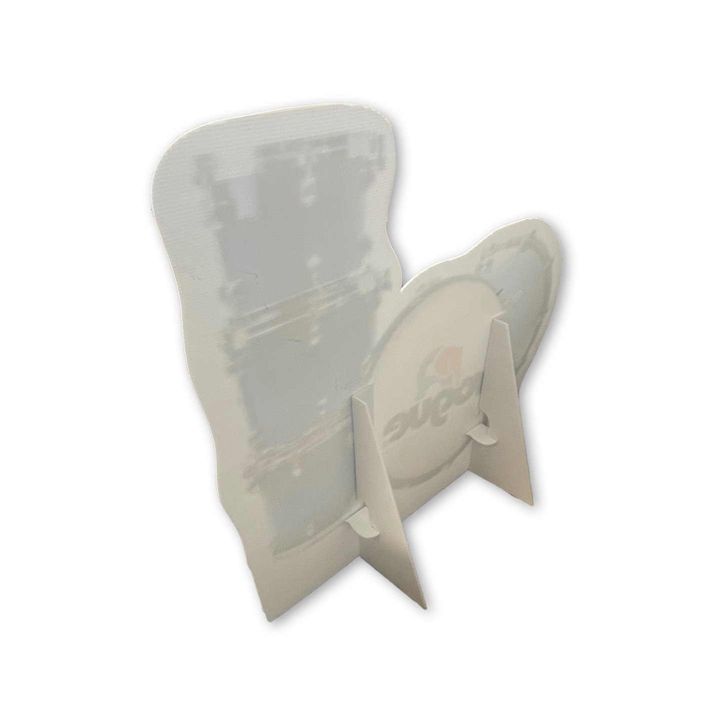 Standee Cut Out Corflute Drum Kit Shape Strut At Back Example