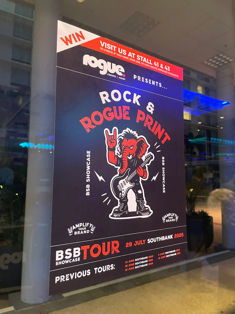 Uncoated Poster Stock Rogue Print Tour Showcase