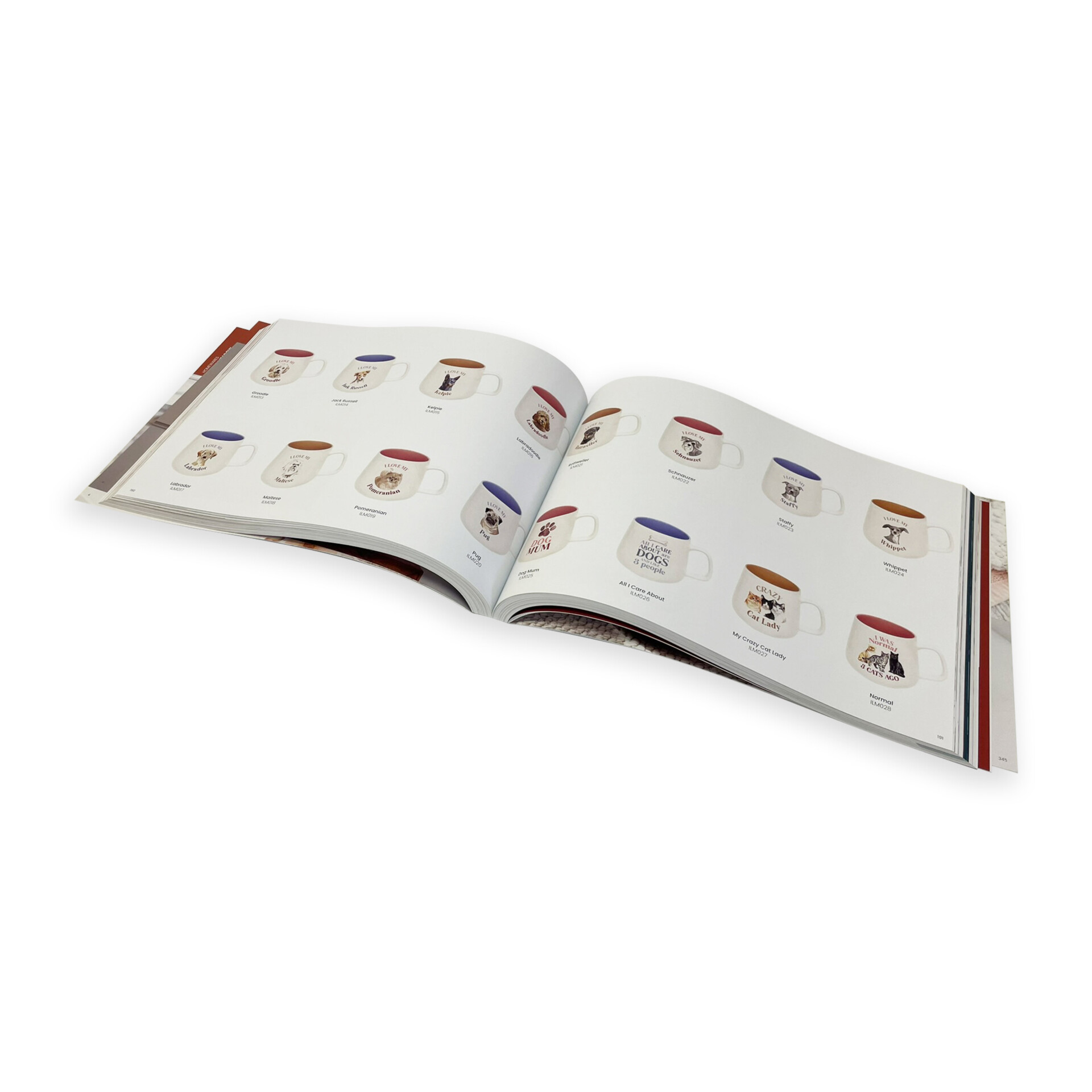 Splosh A4 Landscape Pur Bound Catalogue Open
