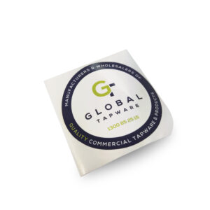 Global Tapware Full Colour Circle Stickers Printed By Rogue Print And Mail