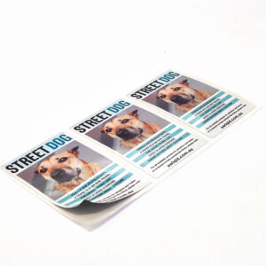 Street Dog Labels On A Roll Stickers Full Colour Printed By Rogue Print And Mail