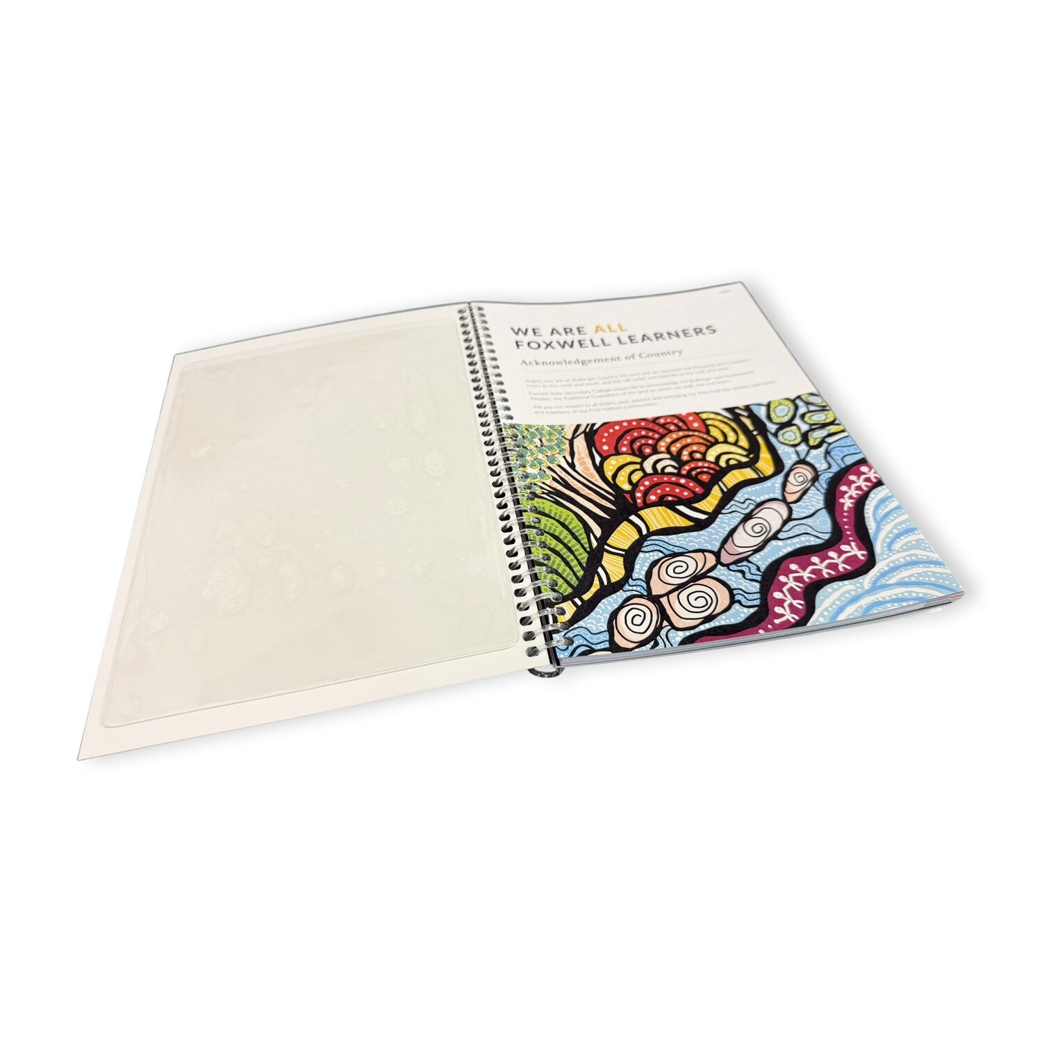 Notebook With Plastic Sleeve Inside Cover