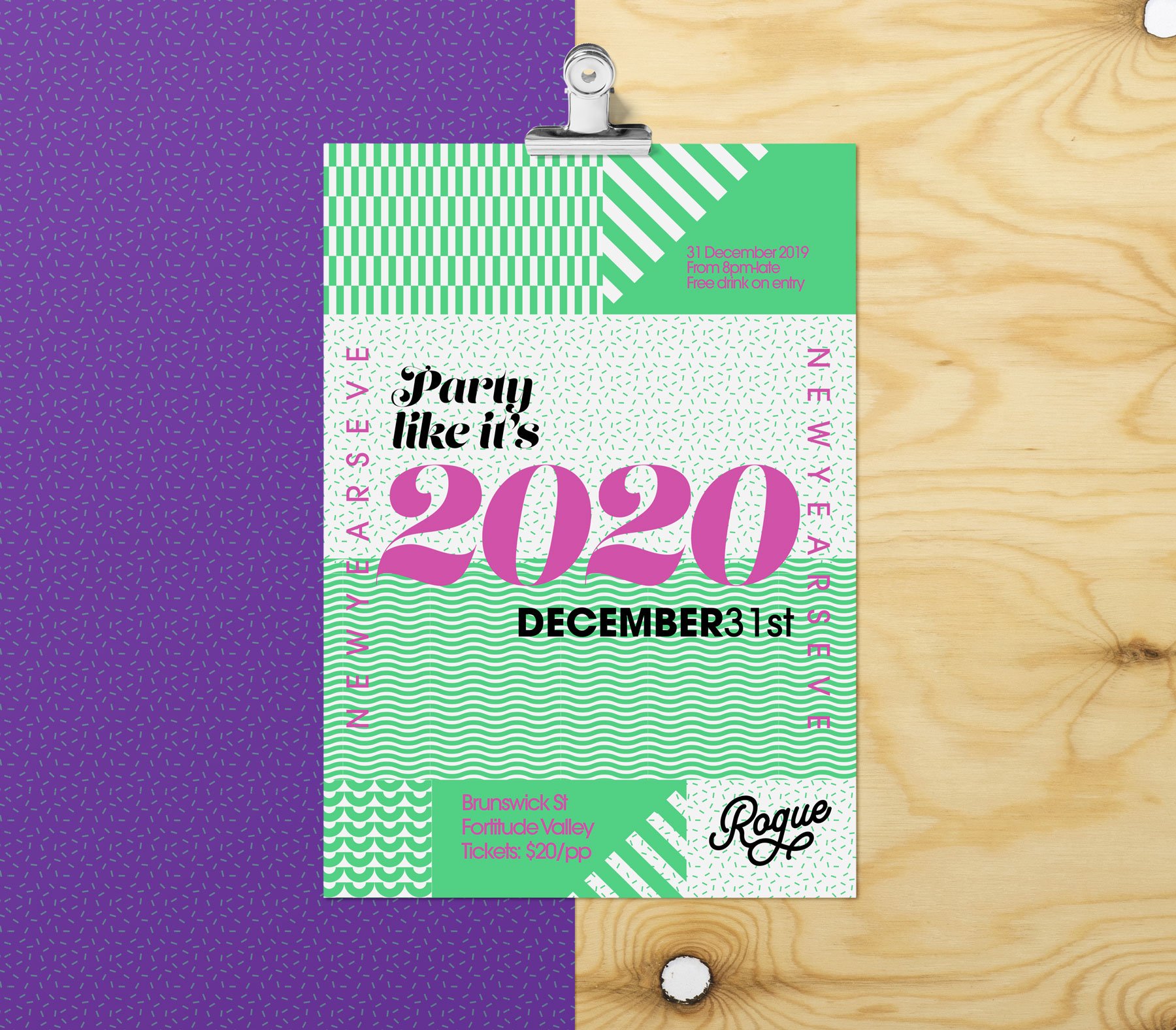 New Years Eve 2020 Poster Printing