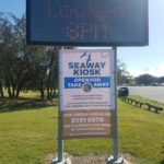 Seaway Kiosk Vinyl Banner Takeaway With Eyelets