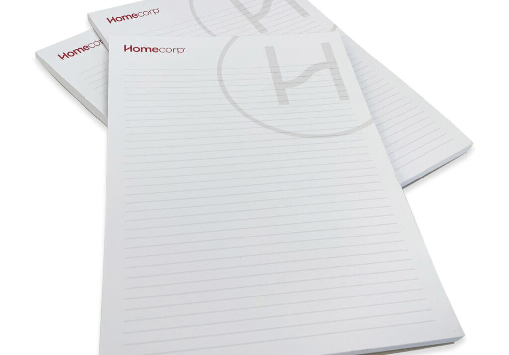 A4 Notepads Glued At Head With Straw Back