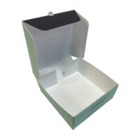 Die Cut Box Assembled And Open At Top