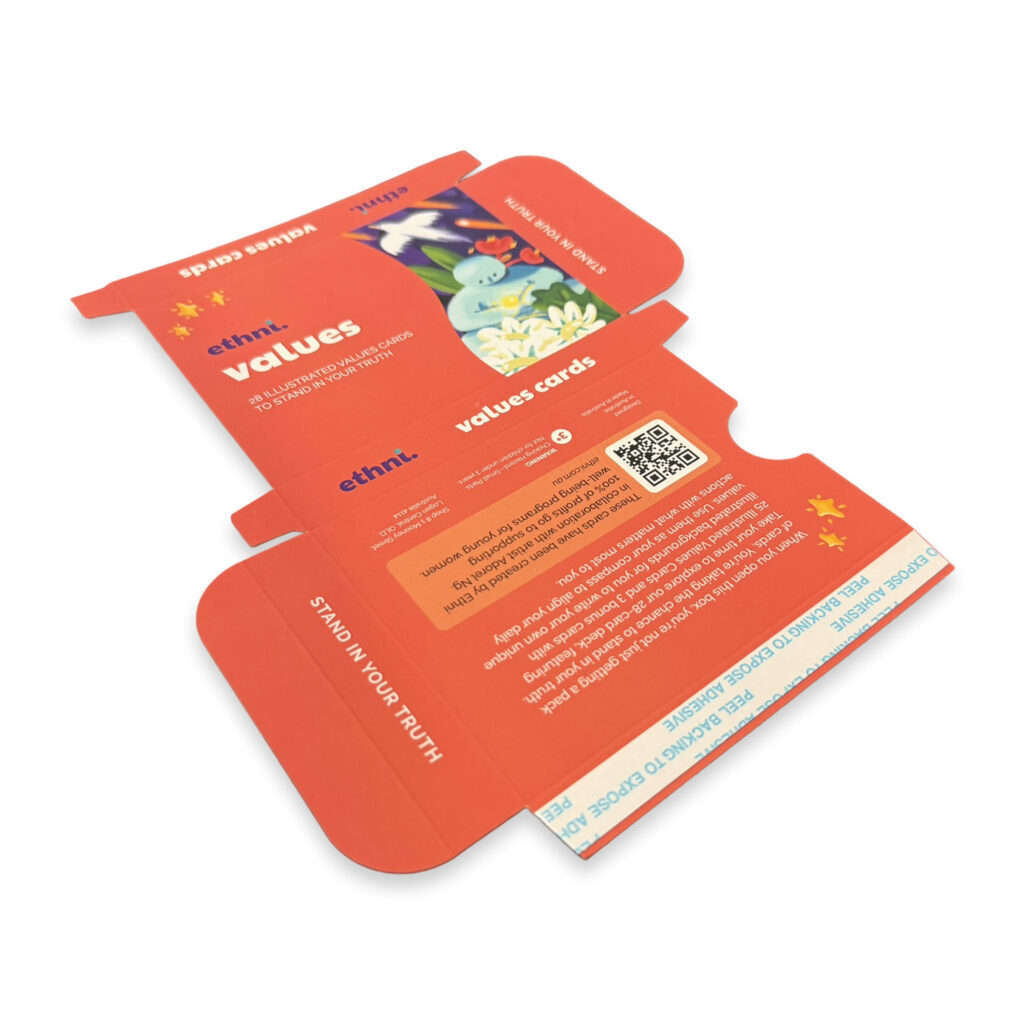 Digital Die Cut Values Flash Card Box Flat Die