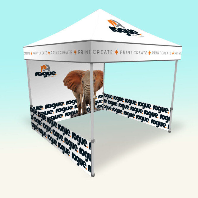Rogue Marquee Gazebo 3m x 3m custm printed