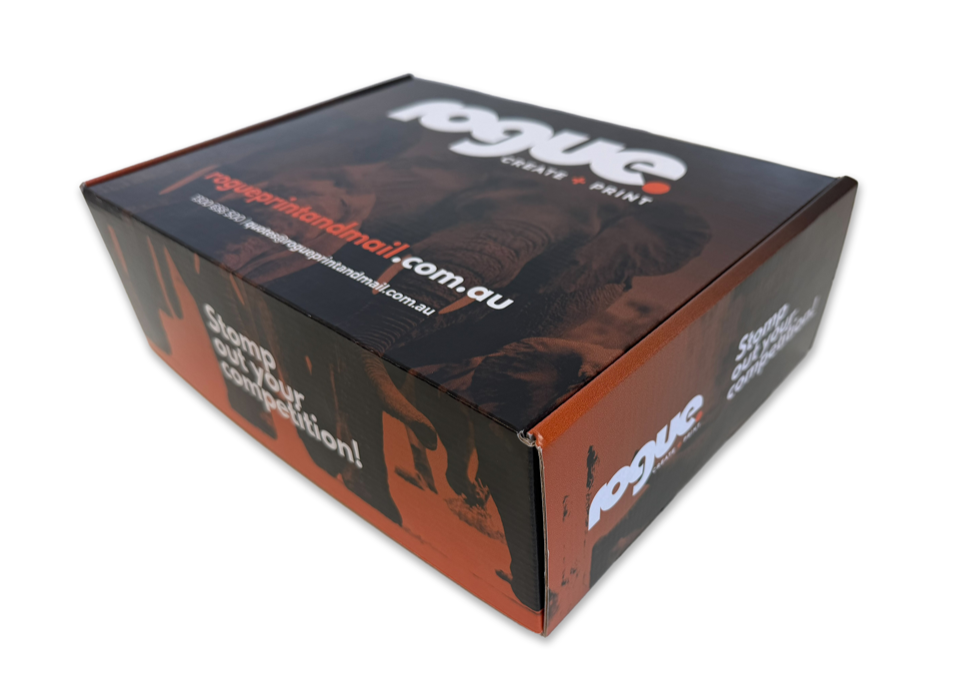 Rogue Print Mailer Box 315mm W X 230mm From Side Front