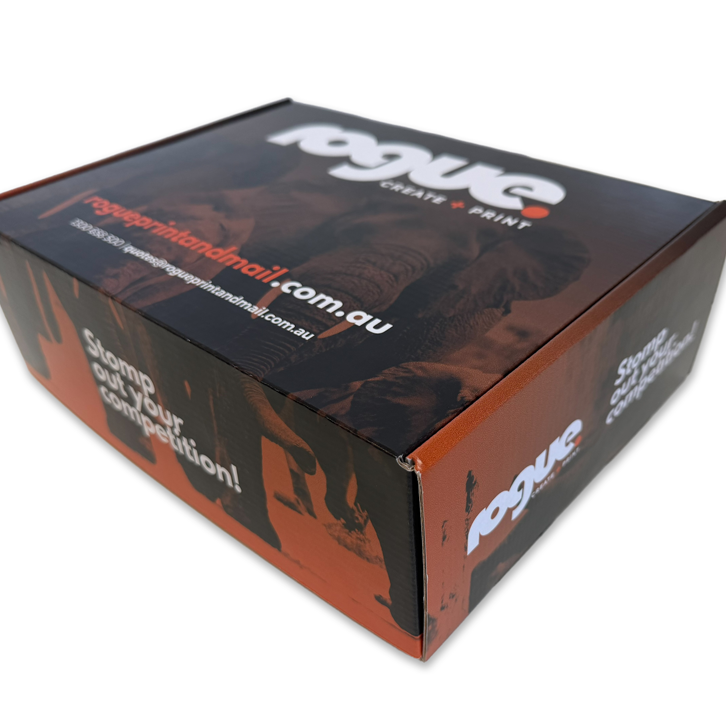 Rogue Print Mailer Box 315mm W X 230mm From Side Front
