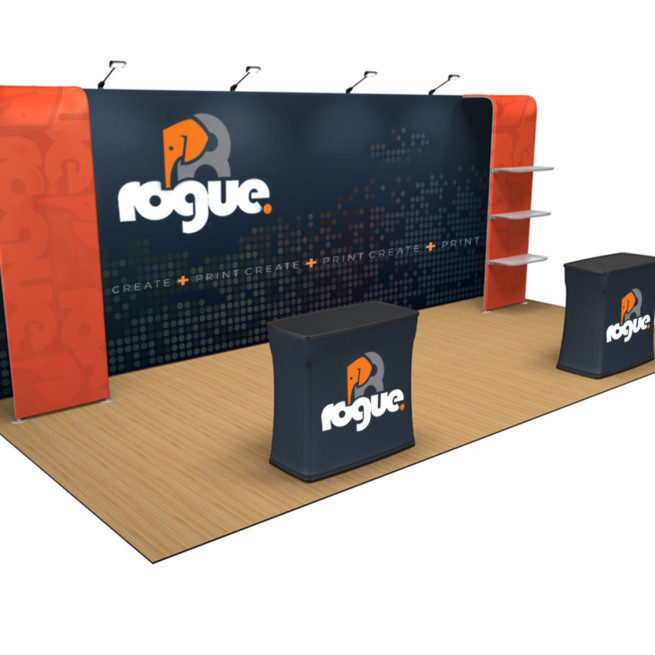 Rogue exhibition build displays