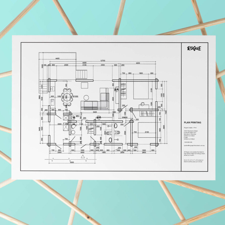 Plan Printing - Rogue can print p to 14 x A1 or 7 x A0 colour or black & white plans per minute, with amazing quality