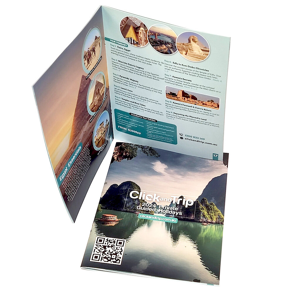 Click And Trip A4 Saddle Stitched Full Colour Booklet Printed By Rogue Print And Mail