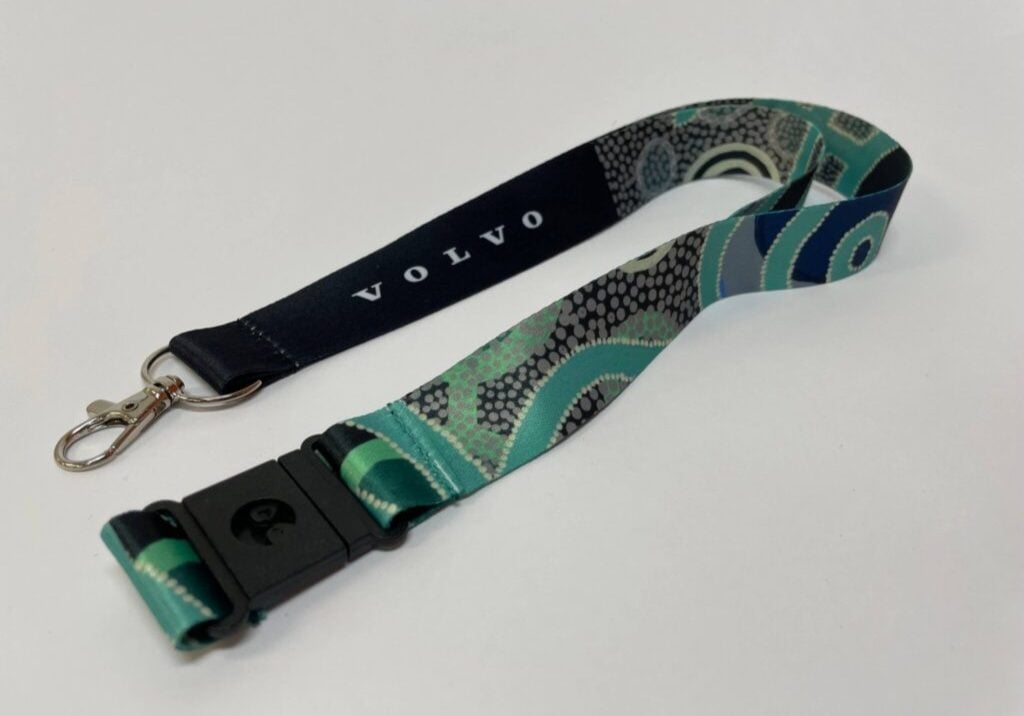 Volvo Custom Printed Full Colour Fabric Lanyard