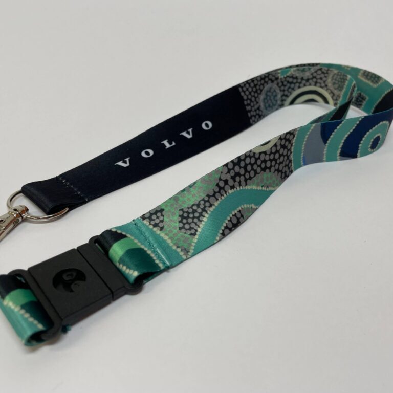 Volvo Custom Printed Full Colour Fabric Lanyard