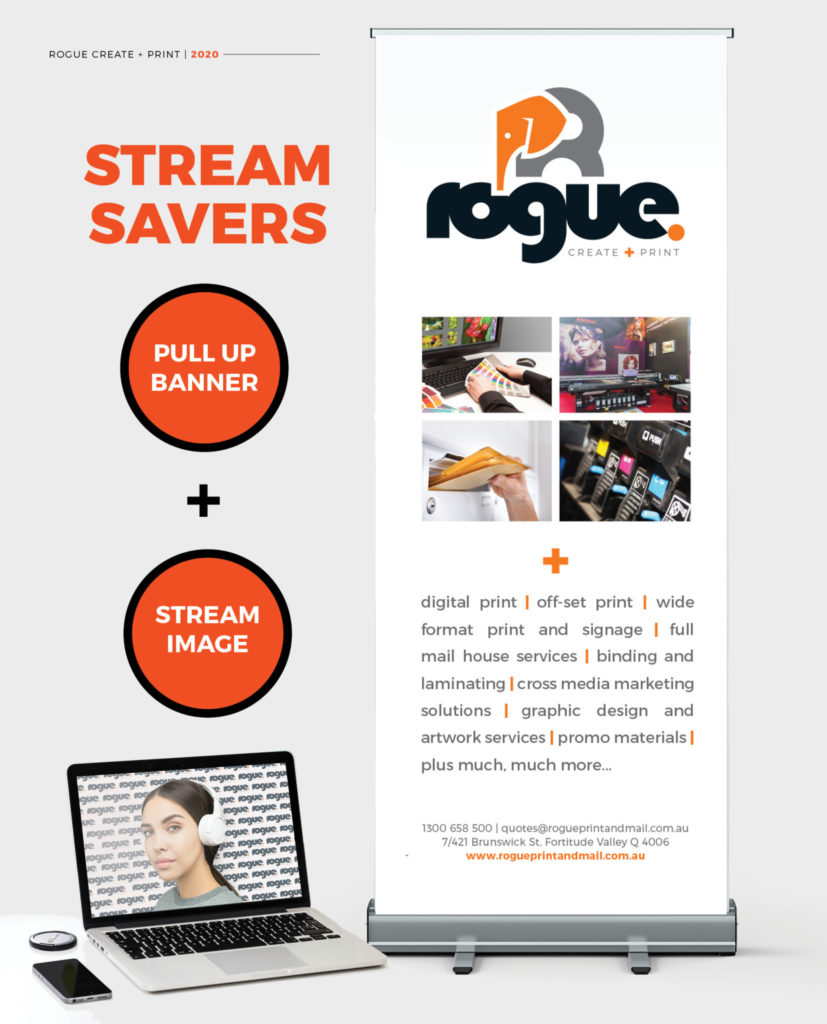 Stream Savers Offer | Pull Up Banner and Zoom Background image